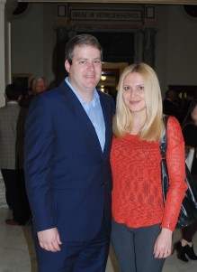 Von Tungeln, pictured with wife Kristina, officially filed his candidacy for House District 60.